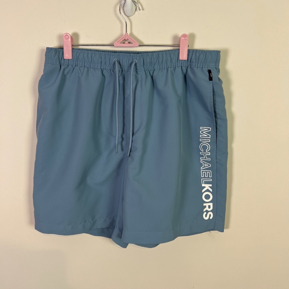 Michael Kors Men’s Light Blue Swim Trunks